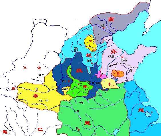 戰(zhàn)國(guó)地圖